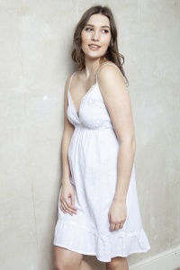 Bessie Cottton Lawn Floral Chemise - Nightdress